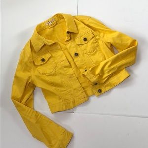 Yellow jean jacket